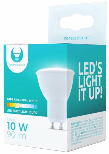 LED GU10 1W 230V 4K NEUTRAL 90lm 100 stupňov PRE. SVETLO
