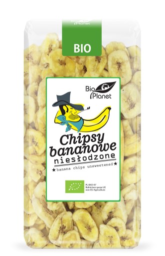 Nesladené banánové lupienky 350g - Bio Planet