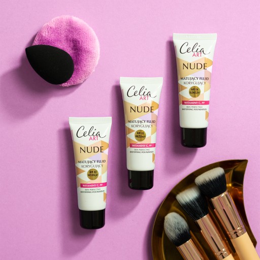 Celia Art Nude Fluid Mattifying face base 03