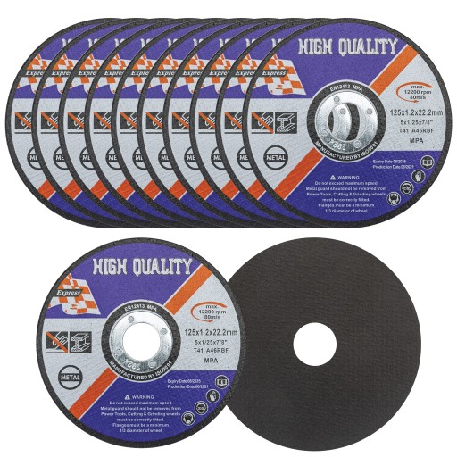 Kovový kotúč Silné oceľové rezacie kotúče 125x1 125mm 1mm sada 10ks