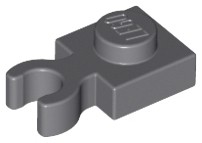 LEGO 4085d Tanier 1x1 tmavosivá (6g) 16 ks