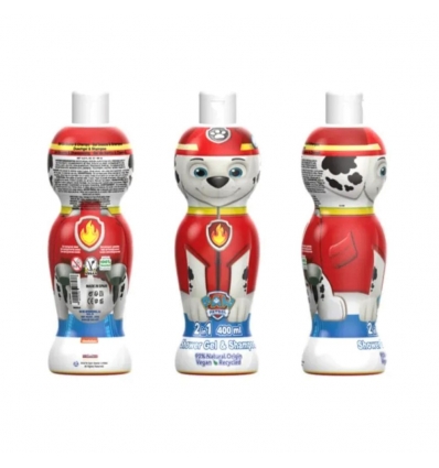 Sprchový gél a šampón Paw Patrol Marshall 400 ml 2D fľaša
