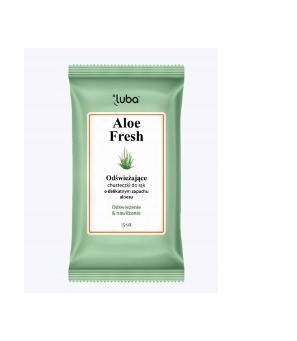 Luba Osviežujúce vlhčené obrúsky Aloe 15 ks