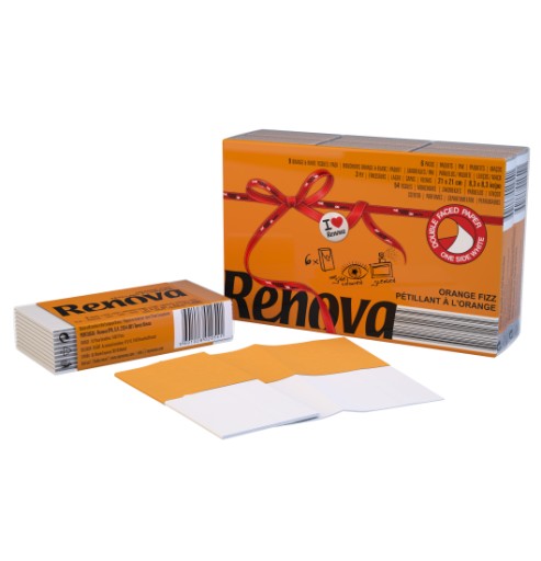 Renova vreckovky oranžové 6x9 ks
