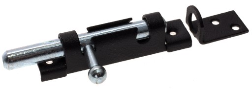 Oceľová západka Bolt Lock BLACK 70x16mm