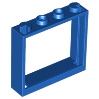 LEGO rám/okno 1x4x3 modré (60594/6097556)