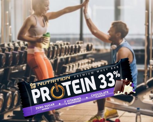 NUTRITION GO ON PROTEIN BAR 33% 50g WPC PROTEIN IZOLÁT BEZ CUKRU