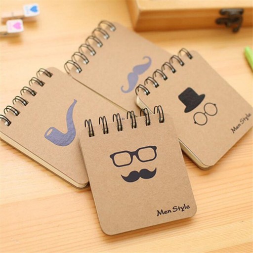 ELEGANTNÝ PÁNSKY ZÁPISNÍK ŠPIRÁLA SET NOTEBOOK 4x