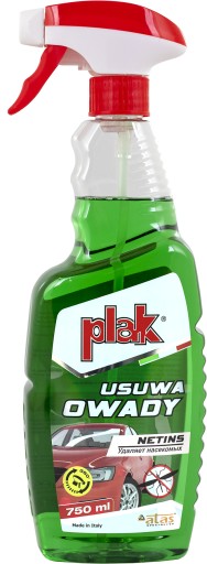 ATAS PLAK NETINS tekutina na odstraňovanie hmyzu z okien karosérie 750ml