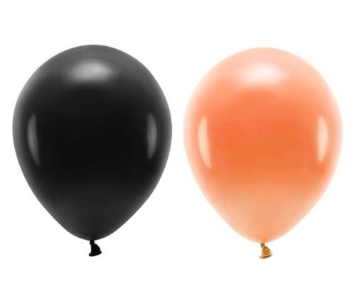 HALLOWEENSKÉ OZDOBY ČIERNE ORANŽOVÉ BALÓNY 20 ks