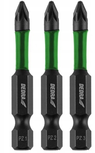 TIP BIT PZ1 PZ2 PZ3 x 50mm nárazový príklep 3ks