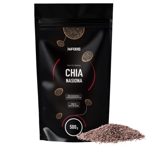 Chia semienka 500g HiFOOD Prírodná šalvia španielska PREMIUM