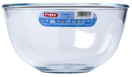 Tepelne odolná sklenená miska Pyrex, 2,2 l