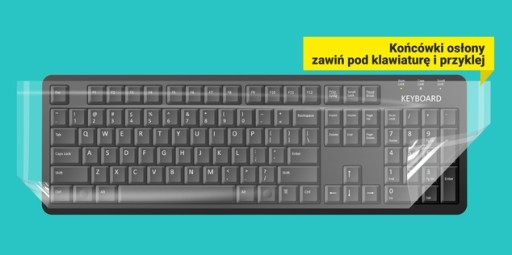 JEDNORÁZOVÝ FÓLIOVÝ OBAL NA KLÁVESNICA 48x14 a'50