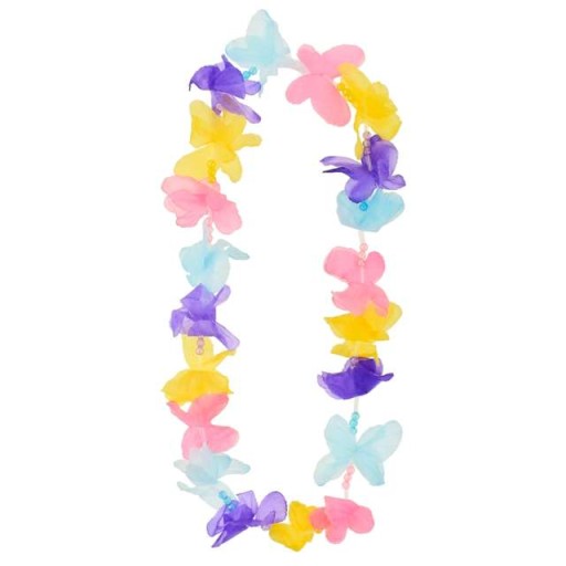 HAVAJSKÝ náhrdelník, farebný mix, ALOHA BUTTERFLYS