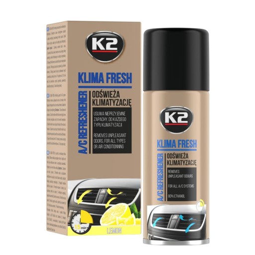 Osviežovač klimatizácie 150 ml K2 KLIMA FRESH LEMON