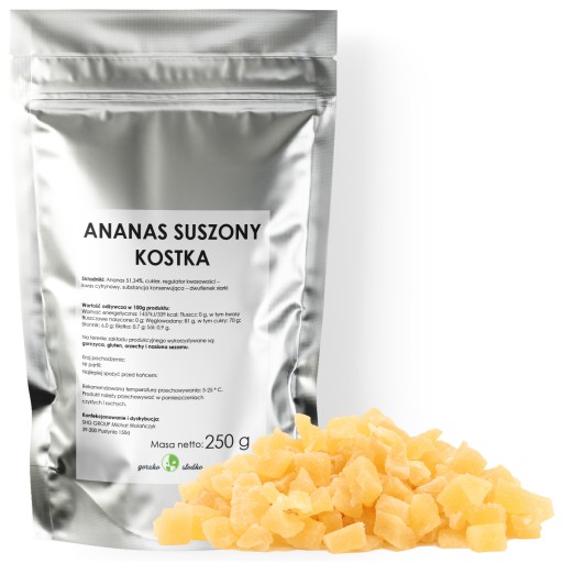 ANANÁSOVÁ KOCKA chutný snack 250g