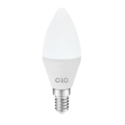 LED žiarovka svetelný zdroj E14 8W 900lm 230VAC 3000K ORO C37 TOTO WW