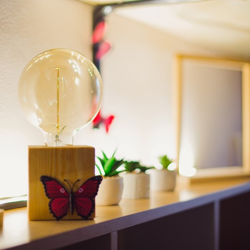 BOTTERFLIES samolepky na stenu motýle 12x ČERVENÉ