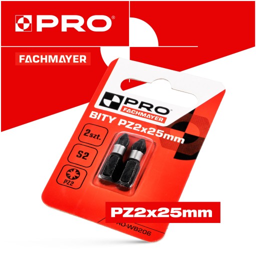 Nárazový bit PZ2 Nárazový bit 25mm | Nárazový bit pre skrutkovač 2 ks.