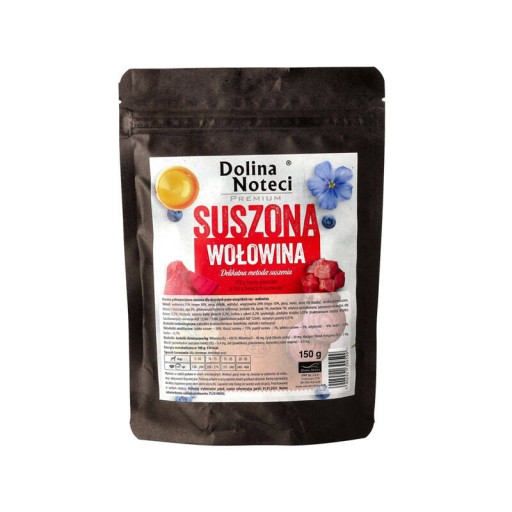 SUCHÉ KRMIVO PRE DOSPELÝCH PSOV všetkých plemien s hovädzím mäsom DOLINA NOTECI 150g