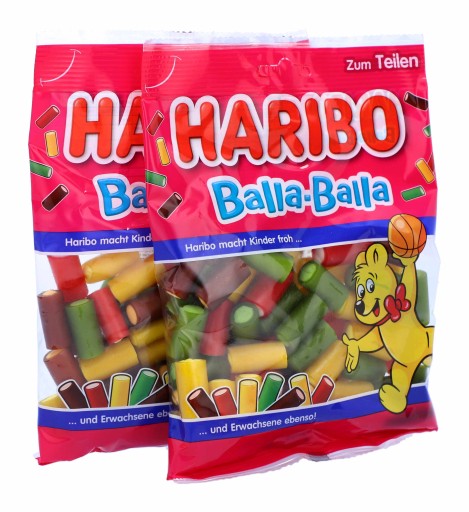 HARIBO Ovocné želé Balla-Balla Tuby 160g DE