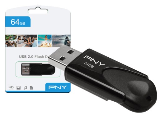 PNY 64GB USB2.0 ATTACHE4 FD64GATT4-EF