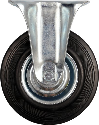 KOLESO PEVNÉ S ČIERNOU GUMOU 125mm VOREL 87303