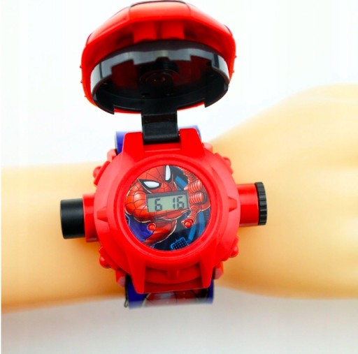 SPIDERMAN LED 3D DIGITÁLNE HODINKY s projektorom