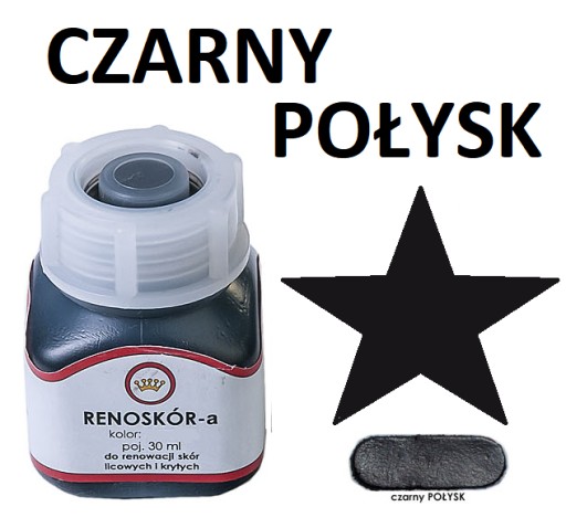 FARBA NA KOŽU RENOSKIN LEATHER, lesklá čierna