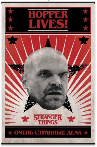 Plagát Stranger Things Hopper Lives 61x91,5 cm