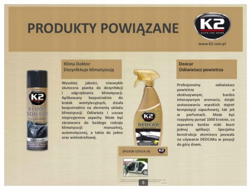 T3M42 K2 KLIMA FRESH FOGENTILIZER PRE KLIMATIZÁCIU K