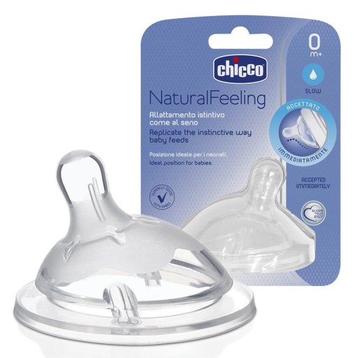 CHICCO FĽAŠOVÝ DUSÍK NaturalFeeling 0m+ 1 ks
