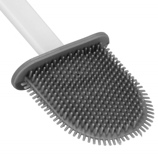 BIELA SILIKÓNOVÁ WC KEFA DO KÚPEĽNE, HYGIENA, ZÁVESNÁ