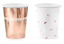 Poháre pre sliepky SAME PENIS FOREVER rosegold x6