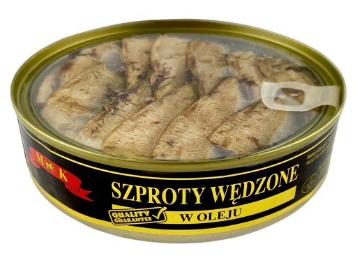 Údené šproty v rastlinnom oleji 160g MK