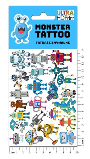 UMÝVAJÚCE DOČASNÉ TETOVANIE PRE DETSKÉ DETSKÉ ROBOTY ORIGINÁLNE DIZAJNY