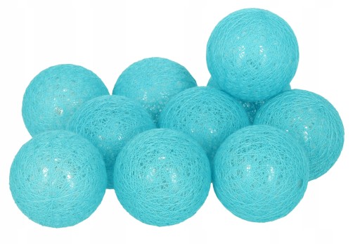 CUTTON BALLS LAMPY GLW GALLS 10 LED tyrkys