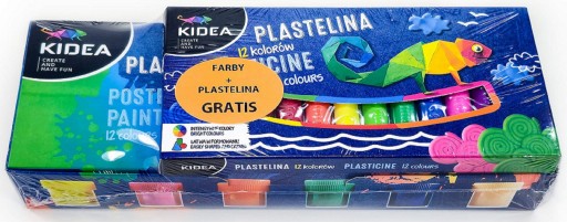 Sada farieb na plagát + plastelína Kidea