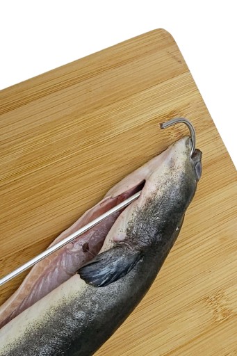 H-329 úhorový háčik na údenie dĺžka 32cm údiaci 4 čepeľ Poľský háčik