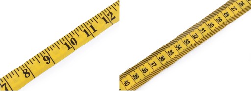 Krajčírska páska centimeter 300 cm, obojstranná páska meria centimetre palce