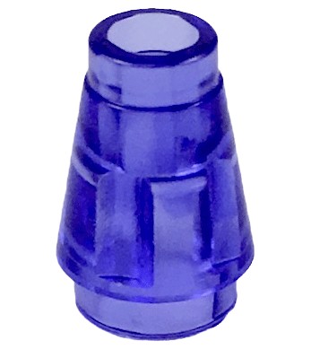 LEGO kužeľ 1x1 kužeľ transparentný fialový 6514023 4589b