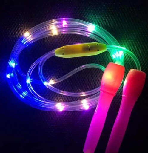 LED nylonové švihadlo, 2,5M, pre deti