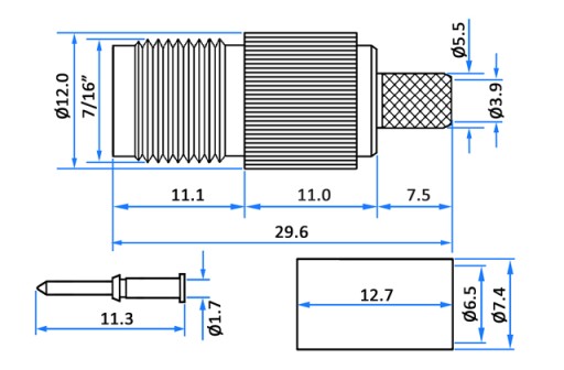 RTNC zásuvka (RP-TNC) 50Ohm svorka pre kábel H-155