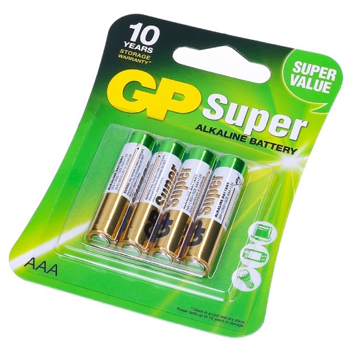ALKAY BATÉRIA 1,5V GP LR03 AAA Blister 4 ks.