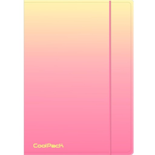 Priečinok Coolpack Ombre Gradient Peach A4 s gumičkou