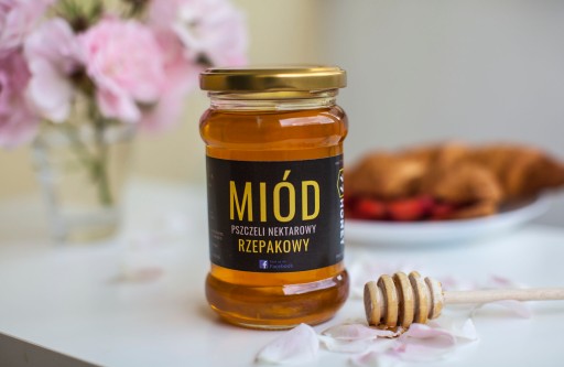 Repkový med 400g 100% PRÍRODNÝ REPKOVÝ MED - Jemná CHUŤ