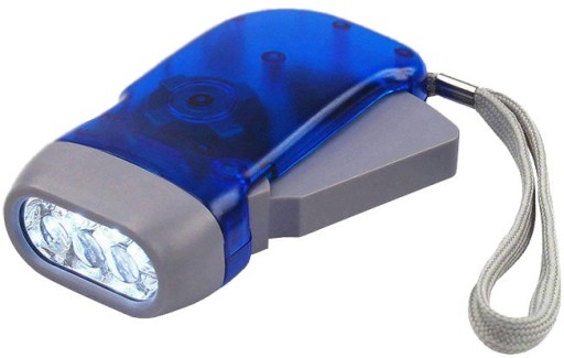 Vrecková kinetická LED baterka Dynamo