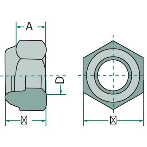 Samosvorná matica 5 mm 8 mm Blister