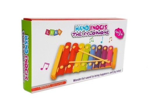 Farebné drevené činely 8 Tones Bells Sticks